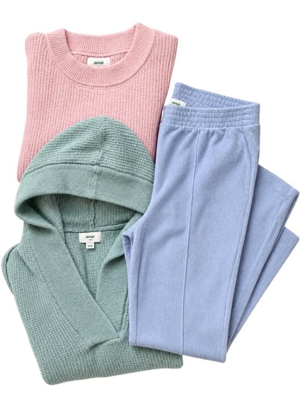 Aerie Loungewear Knit Sweater Pants Bundle Size Medium - 3 Pieces